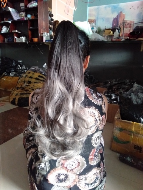 Ngoặm tóc giả omber khói🥰❤️freeship