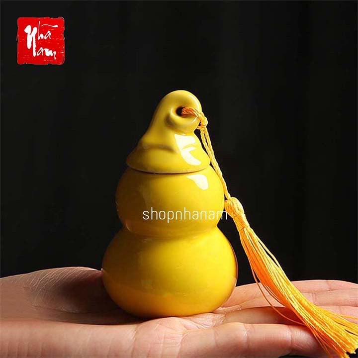 Bình hồ lô hũ đựng trà hồ lô mini trang trí nhà cửa