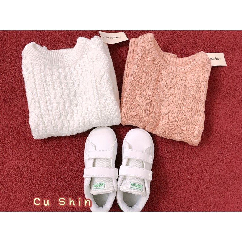 Áo len hoạ tiết vặn thừng bé trai bé gái