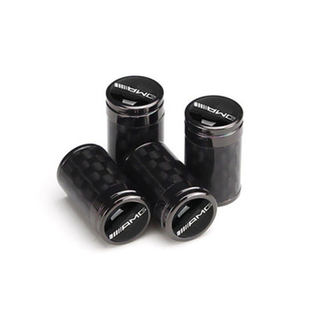 Bộ 4 Nắp Van Bánh Xe Hơi Bằng Kim Loại Trang Trí Cho Mercedes-Benz C E S M CLS CLK GLK GL AB AMG GLS GLE AMG Series