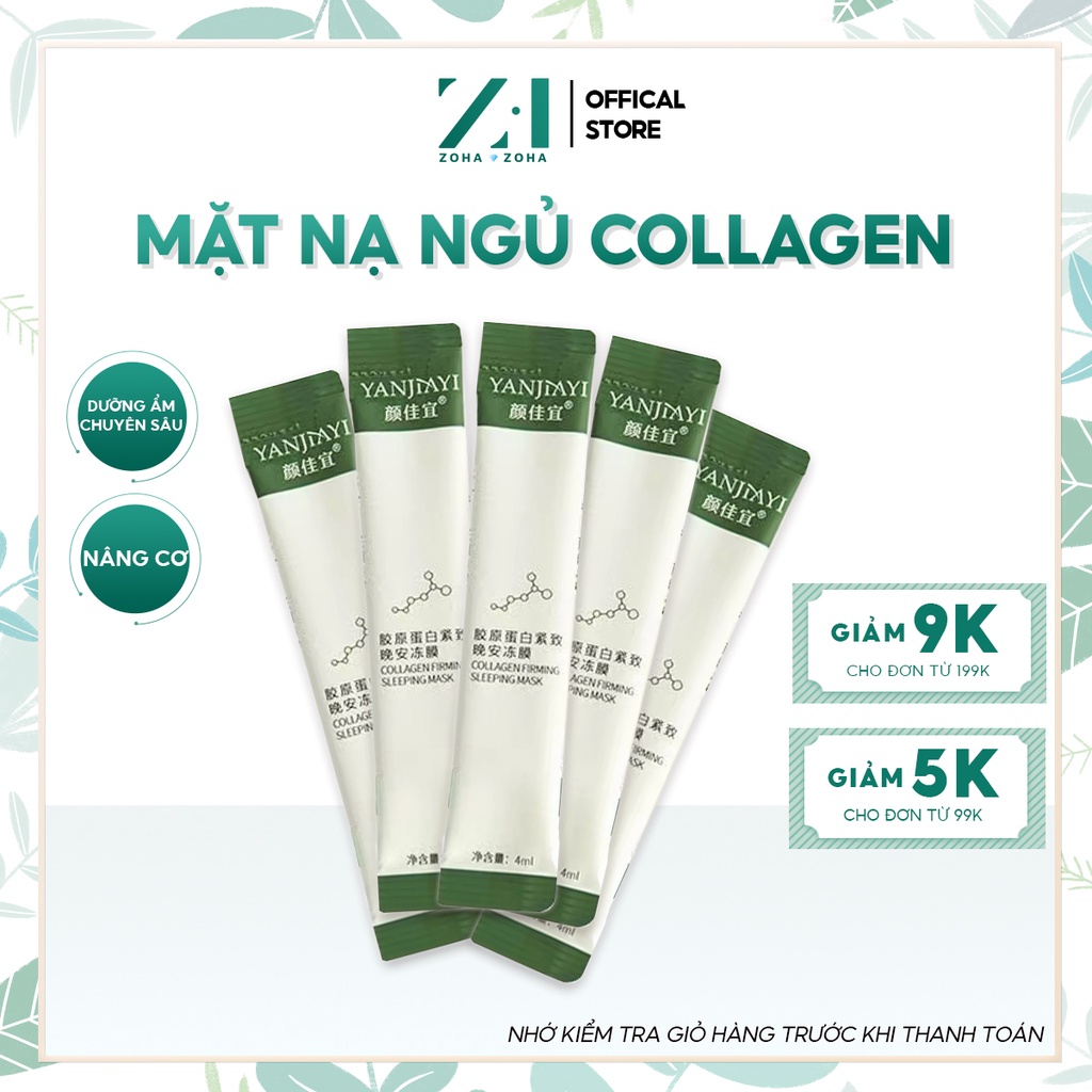 Lẻ 1 gói Mặt nạ ngủ collagen dạng gel YOUR SKIN làm săn chắc và chống lão hóa da dưỡng ẩm chuyên sâu giúp da sáng hồng