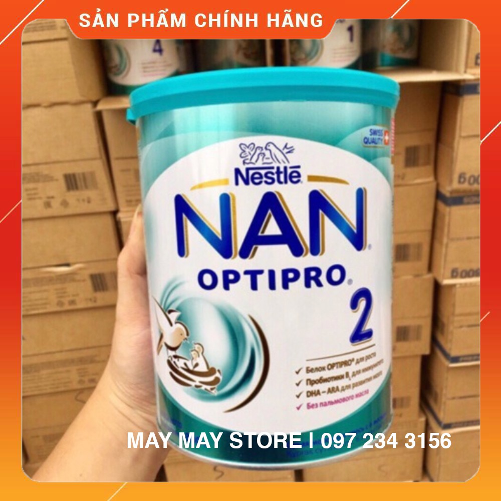 (HÀNG CHÍNH HÃNG) Sữa NAN Nga đủ số 1,2,3, 4 hộp 800g và 400g