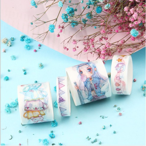 Set Washi Tape - Winzige băng dính theo chủ đề hỗ trợ trang trí DIY - Văn Phòng Phẩm Sáng Tạo