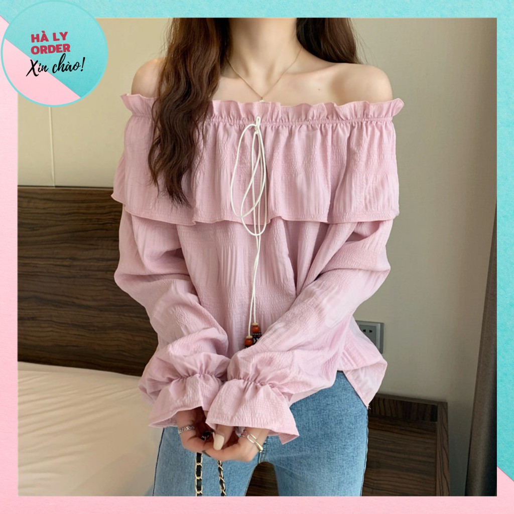 Áo Nữ Cổ Bèo Kiểu Dáng Hàn Quốc VV421