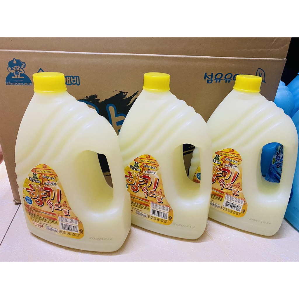 Nước Xả ⚡FREESHIP⚡ Sandokkaebi 2100ml Làm Mềm Vải, Hương Gió Biển