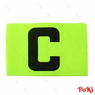Băng đội trưởng thể thao bóng đá LOGO C - XANH LÁ nổi bật, Chất liệu vải co giãn, bền đẹp - POKI