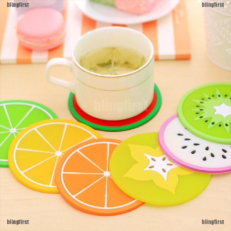 Đế Lót Ly Silicon Chống Trượt Hình Trái Cây
