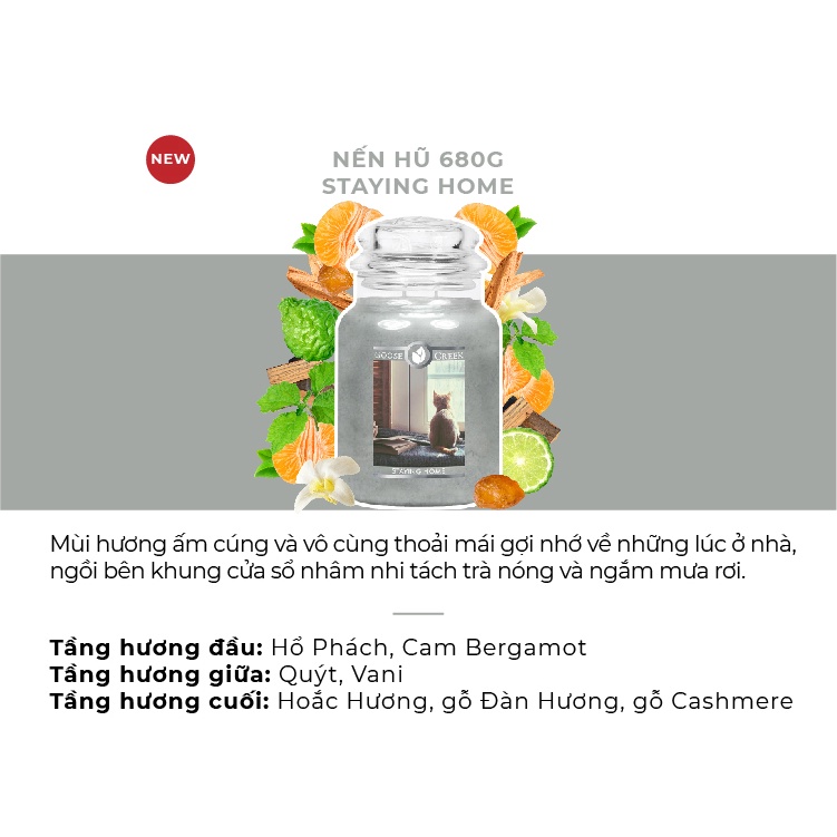 Nến hũ Goose Creek - Staying Home