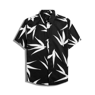 Áo Sơ Mi TÓM Nam/Nữ Fullbox họa tiết CỌ ĐEN, vải lụa thoáng mát, không nhăn, form regulafit, áo sơ mi tay ngắn