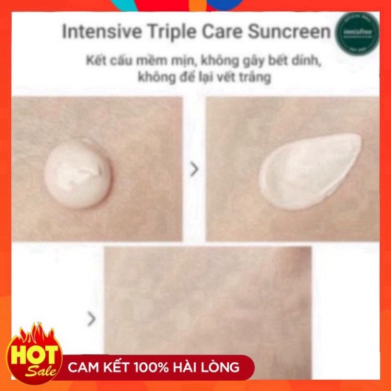 Kem chống nắng lâu trôi làm sáng da innisfree Intensive Triple Care Sunscreen SPF50+ - Lixx