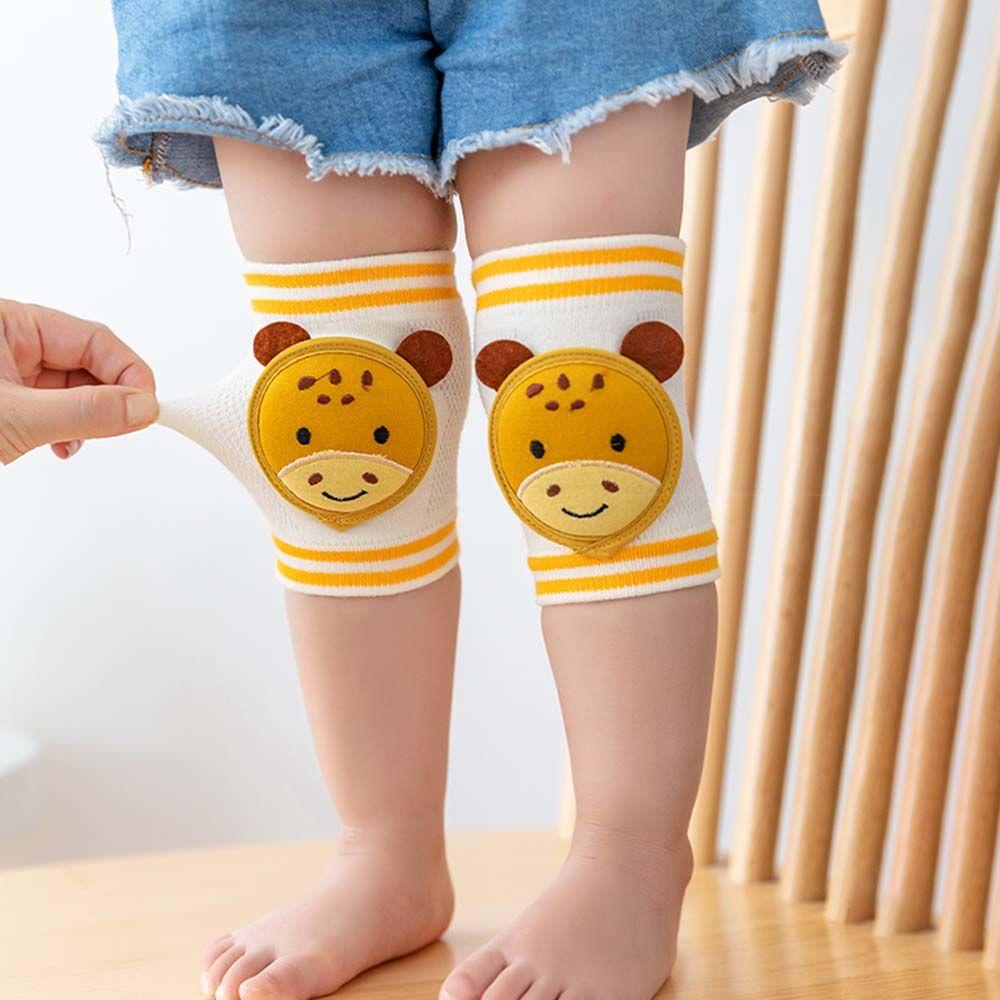Đệm Bảo Vệ Đầu Gối Chống Trượt Thoáng Khí Họa Tiết Động Vật Cho Bé Gái