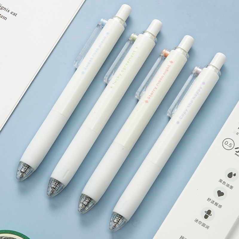 M &amp; G Bút Gel Có Thể Thu Vào Dòng Mực Đen 0.5mm Dòng Thời Gian Trống