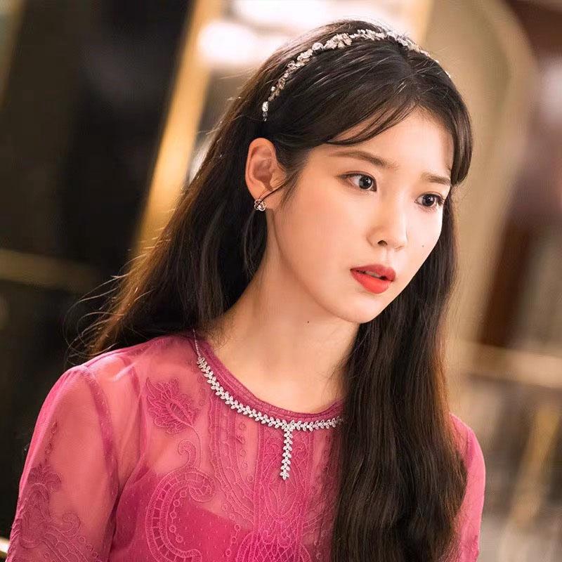 Cài tóc đính đá hình lá xinh xắn dành cho nữ