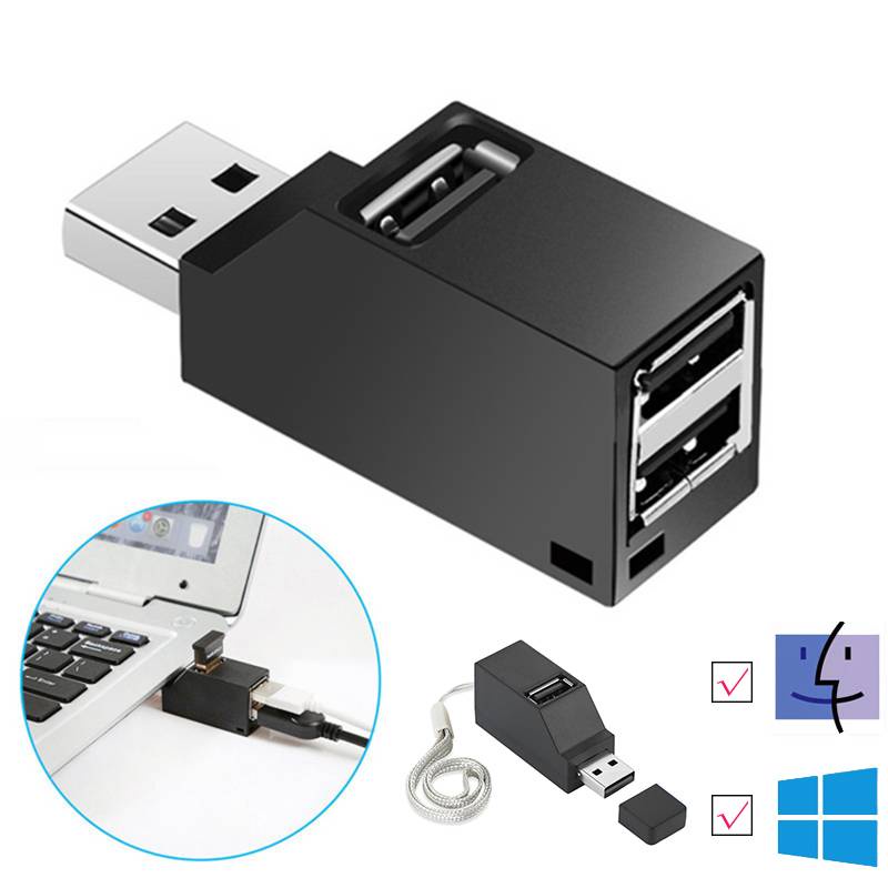 Bộ chia 3 cổng USB 3.0 cho Laptop PC USB 2.0&lt;br&gt;