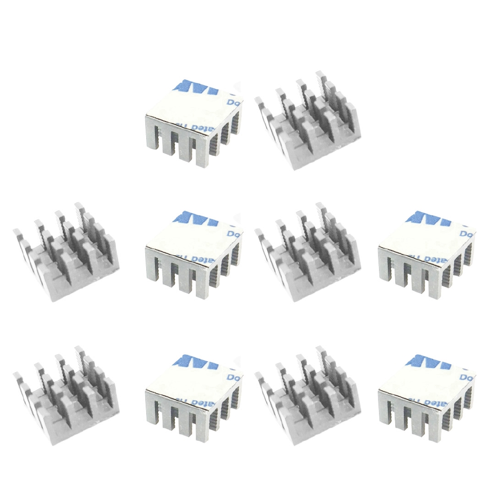 Set 10 Bộ Tản Nhiệt Bằng Nhôm 14X14X8Mm Chuyên Dụng Cho Máy Tính