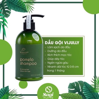 Dầu gội bưởi trị gàu, rụng tóc tằng kèm cột tóc