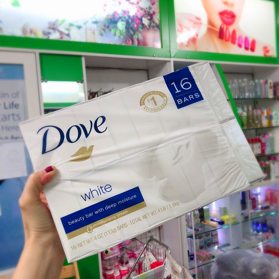 Xà phòng dưỡng ẩm Dove White Moisturizing Cream Beauty Bar 106g