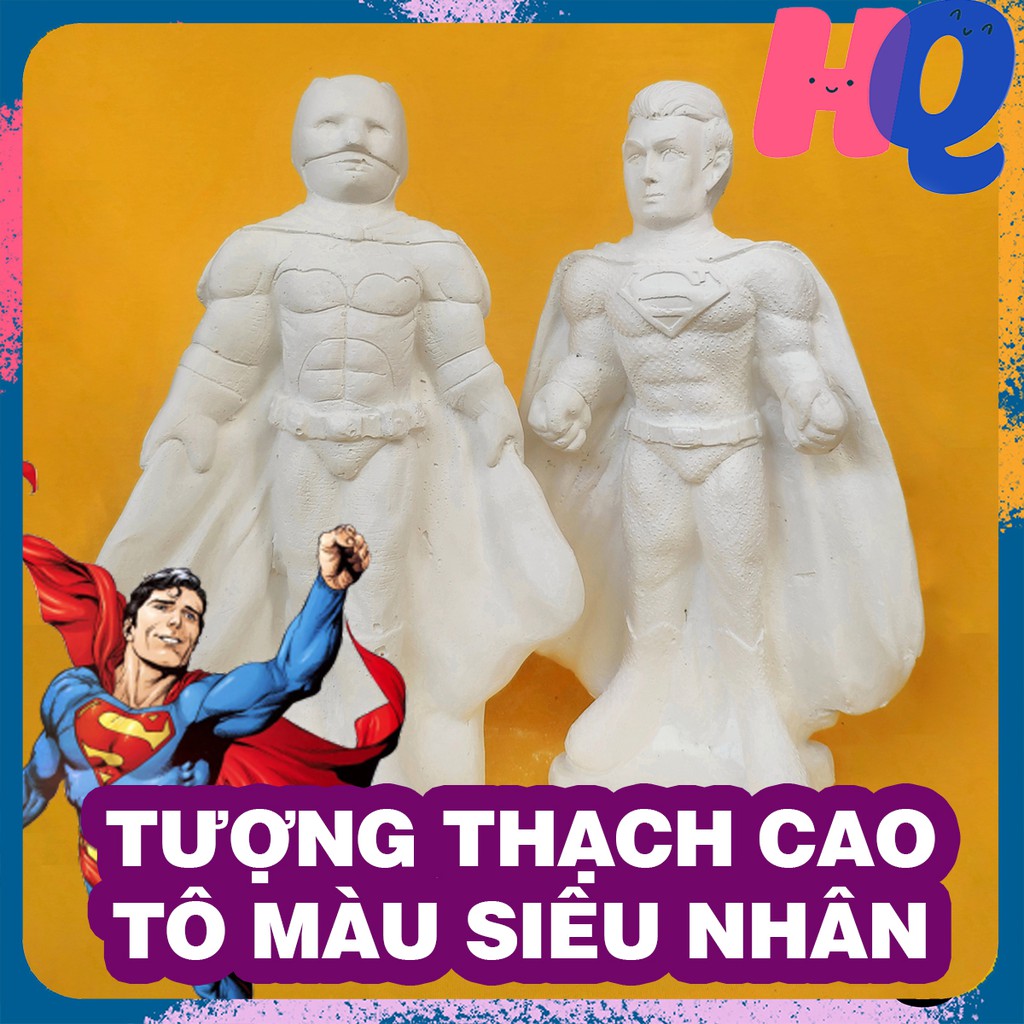 🌈 Tượng thạch cao SIÊU NHÂN - NGƯỜI DƠI tô màu đồ chơi cho bé cỡ đại