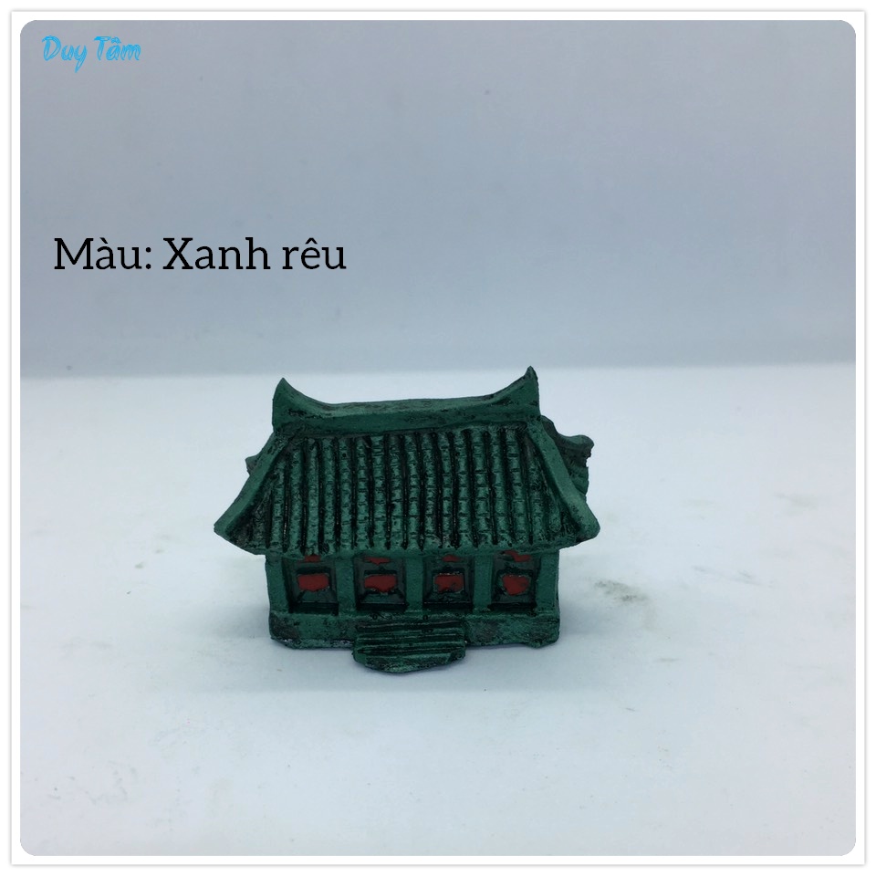 Tiểu cảnh bể cá, hồ cá, bán cạn, thủy sinh, non bộ, trang trí terrarium, sen đá, bonsai. TC008- Mô hình nhà mini.