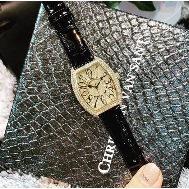 Đồng Hồ Nữ Christian Van Sant Elegant Đính đá mặt chỉ giờ số