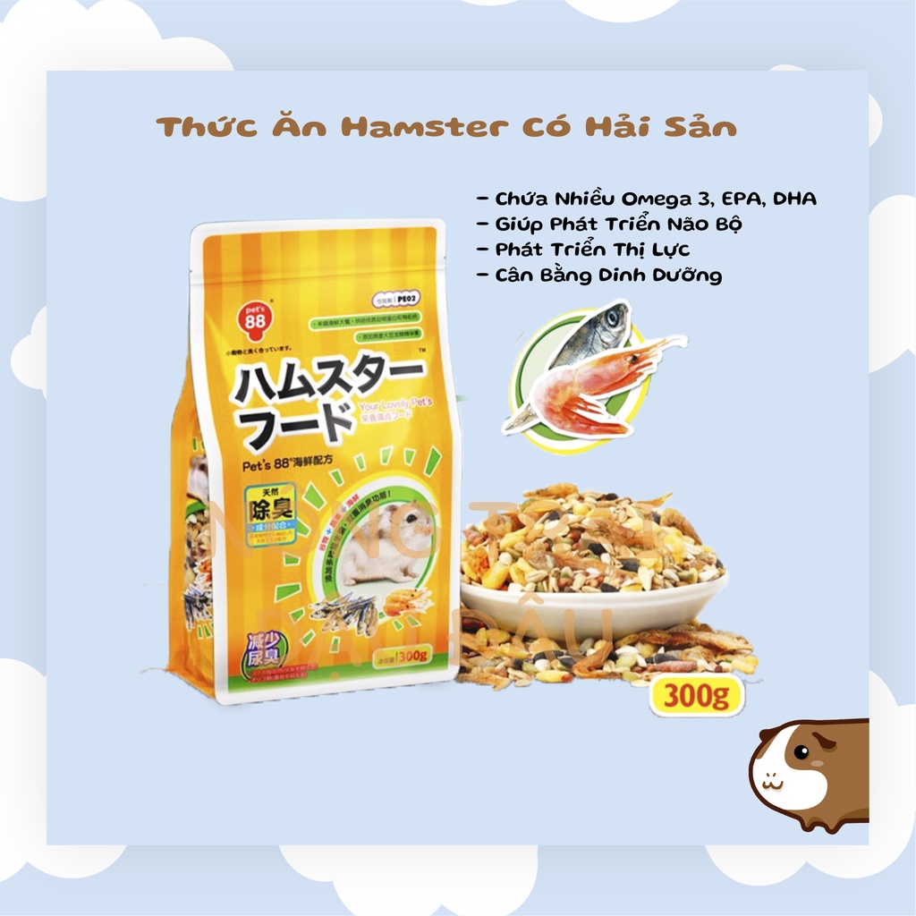 Thức Ăn Hamster Cao Cấp Có Hải Sản 300g - PE02