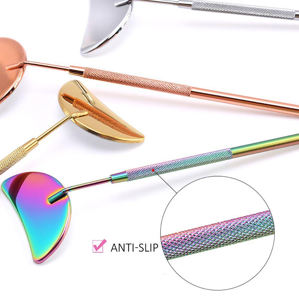 HS Gương Trang Điểm Lông Mi Cán Dài Bằng Thép Không Gỉ