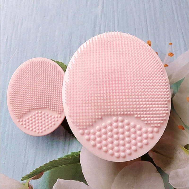 [Hàng mới về] Bàn chải rửa mặt làm đẹp tích hợp bàn chải tắm em bé Molamgo chất liệu silicon cỡ lớn