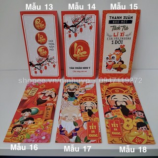 Combo 50 Bao Lì Xì Tết Tân Sửu 2021 Đẹp rẻ - Được chọn mẫu thoải mái