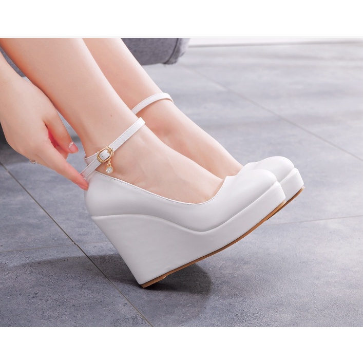 Giày Đế Xuồng Cô Dâu  Nhiều chiều cao 5cm -7cm -9cm