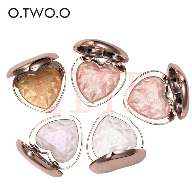 [Hàng mới về] Phấn bắt sáng ánh nhũ O.TWO.O thiết kế hộp hình trái tim sang trọng có 4 màu chọn lựa