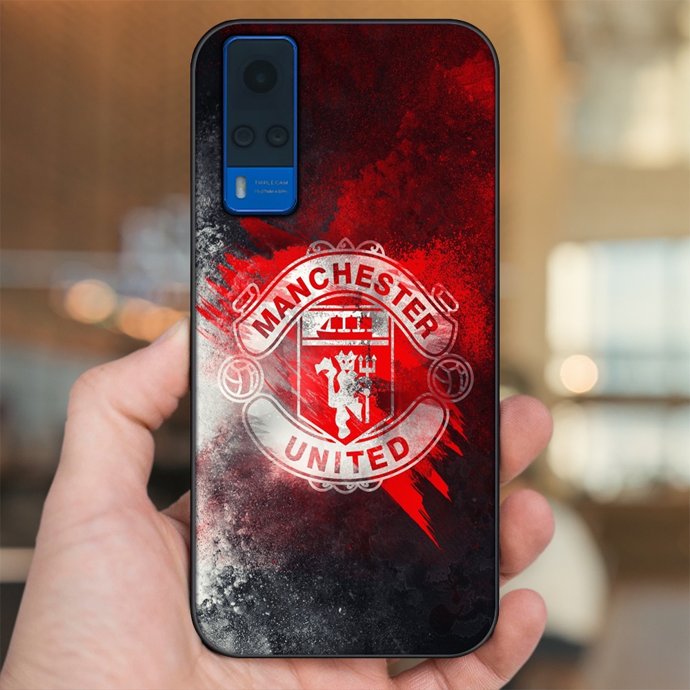 Ốp lưng Vivo Y51 2020, Y53s viền đen in hình MU Manchester United