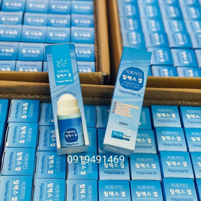 DẦU XOA BÓP GIẢM ĐAU, TINH DẦU THÔNG ĐỎ HÀN QUỐC 100ml chai bi lăn