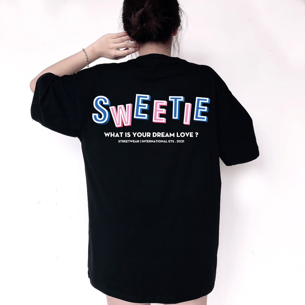 Áo thun SWEETIE LOVE Tee - Black - Unisex