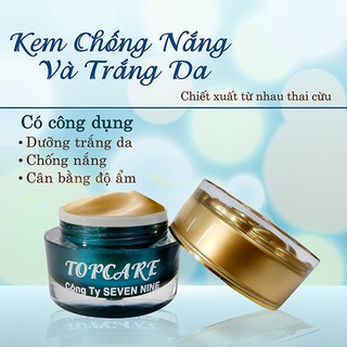 [khuyến mãi] Kem dưỡng trắng da, chống nắng Topcare