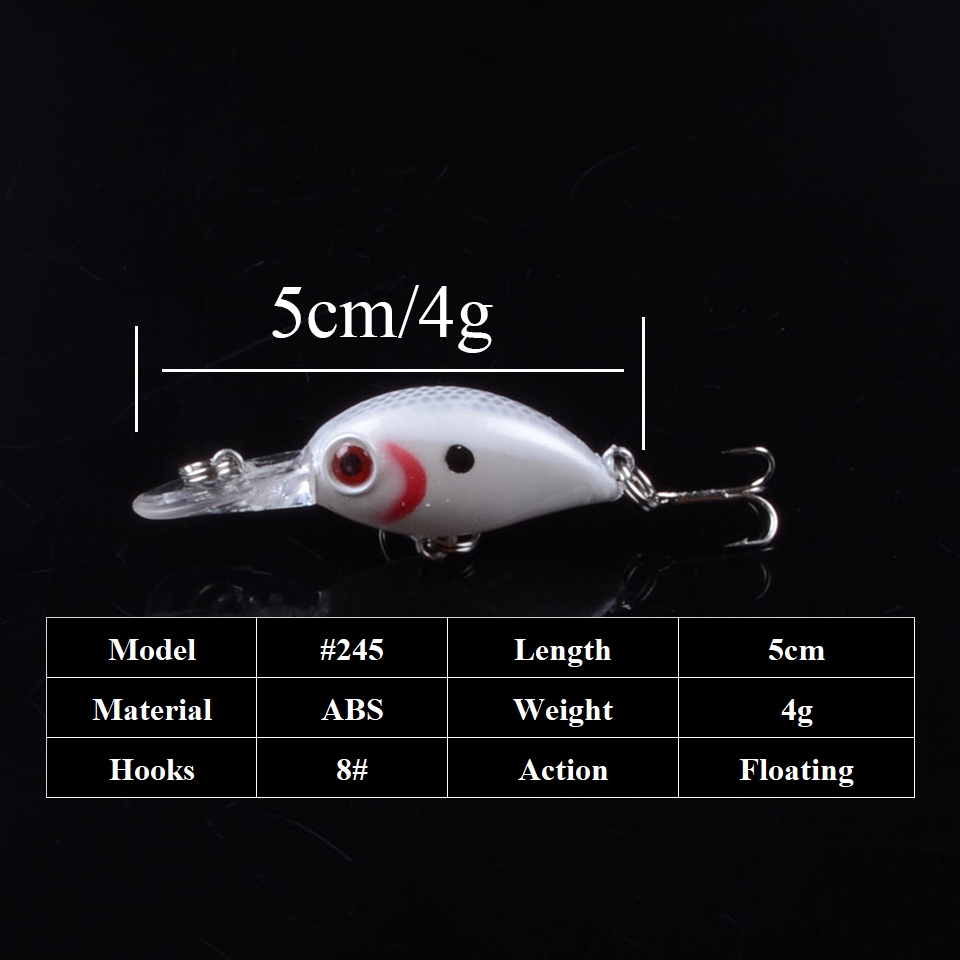 1 mồi ruồi 5.2cm / 3.8g chuyên bắt cá rô phi, rô ta, chuối, lóc, sộp, thiểu, ngão, chim_ Lure