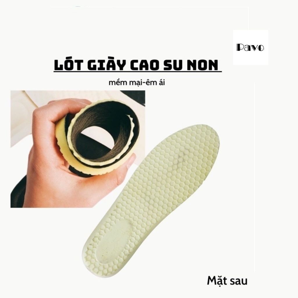 Lót Giày Thể Thao - Lót Giày Sneaker Chất Liệu Cao Su Non Mềm Êm Chân Đủ Size