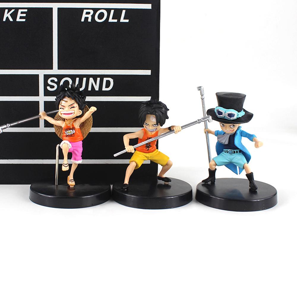 Mô Hình Đồ Chơi Nhân Vật Luffy Monkey D Luffy Ace 9-10cm