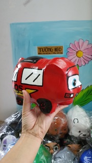 Heo đất handmade - xe ôtô