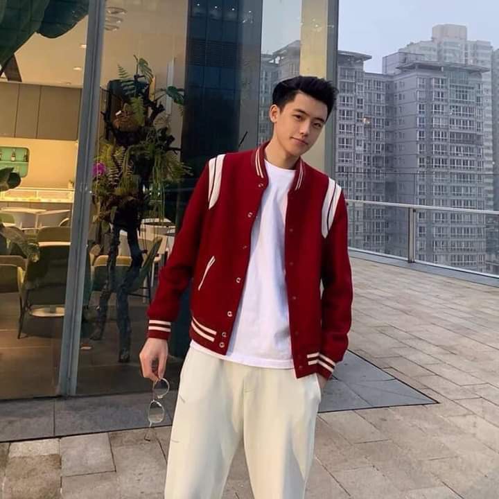 Áo Bomber Teddy Phối Vai Trắng ❤️ Áo Khoác Nỉ Dày Dặn Dáng Rộng Nam Nữ