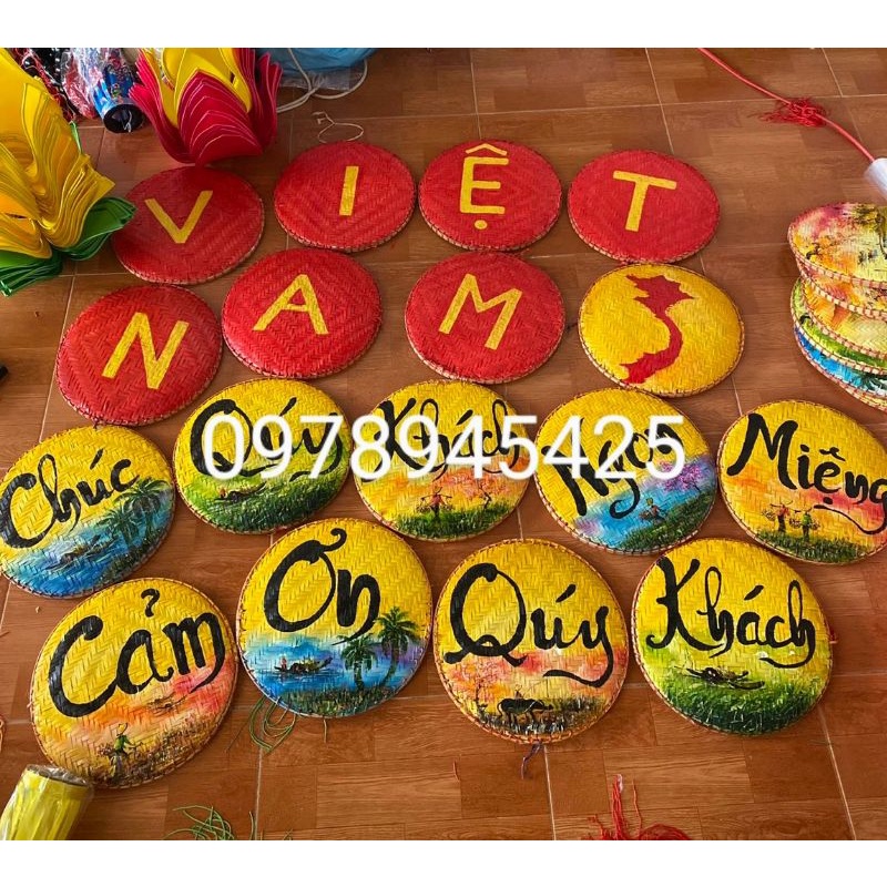 Mẹt tre trang trí theo yêu cầu/xưởng sx mẹt tre vẽ theo yêu cầu