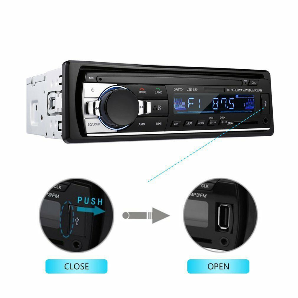 ✳24V 12Pin 1 DIN Máy nghe nhạc MP3 trên xe hơi Đài FM Bluetooth / USB TF có Remote