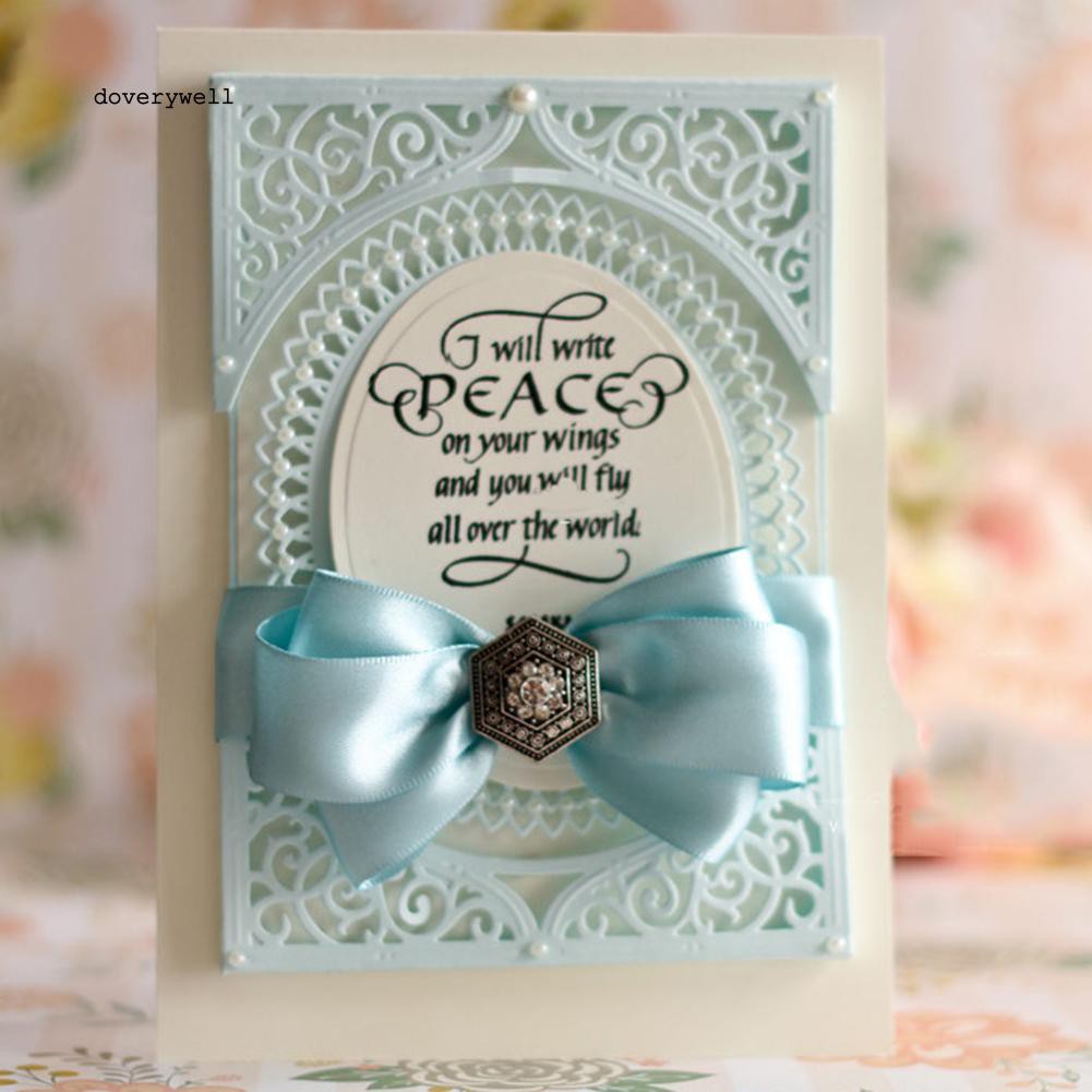 Set khuôn cắt giấy hình oval tỉ mỉ dùng trang trí