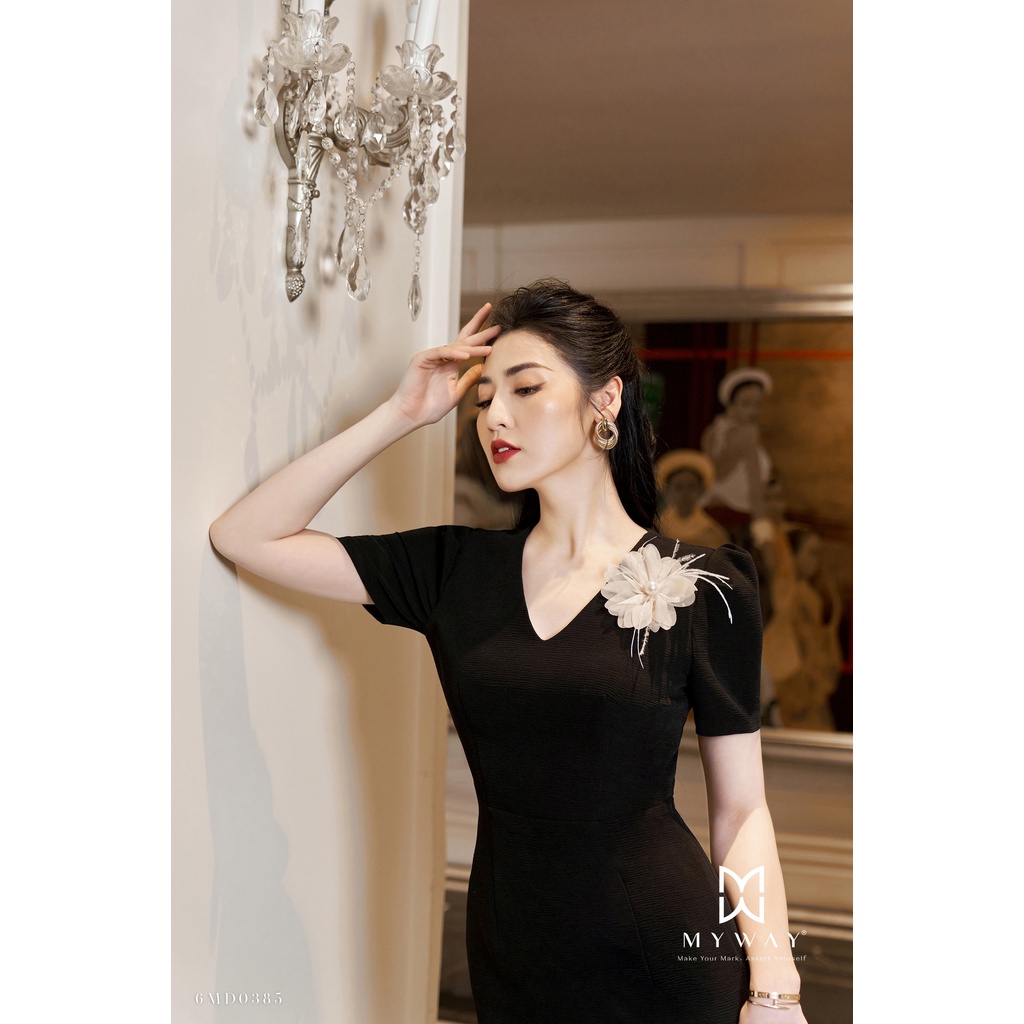 Đầm nữ Dự Tiệc MY WAY Ngắn Tay Dáng Bút Chì sang Trọng 6MD0385