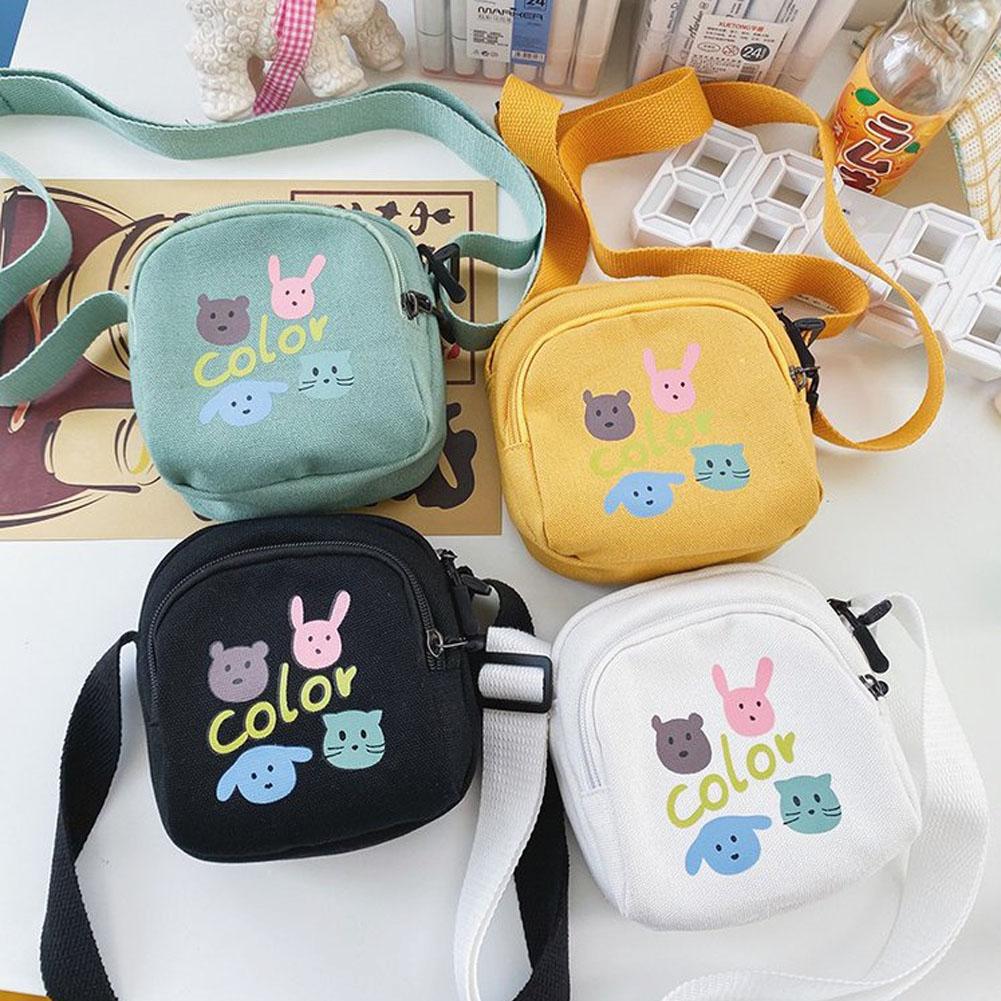 Phụ nữ Mini Thường Hoạt hình Túi vải Túi đeo vai Dễ thương Túi xách Bông nhỏ Totes