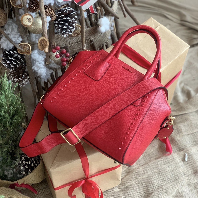 Túi VALENTINO satchel đỏ hàng Ý chính hãng