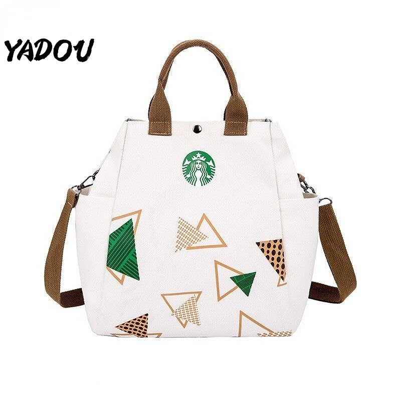 Túi xách YADOU vải canvas có ngăn rộng rãi tiện lợi thời trang 2022 dành cho nữ