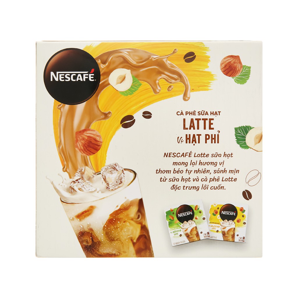 Cà phê sữa hạt Latte NesCafé vị hạt phỉ 240g