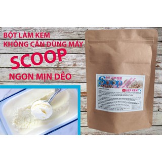 Bột làm kem Scoop không cần dùng máy