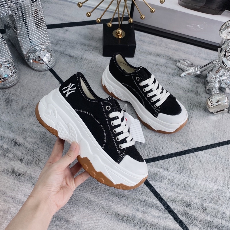 Giày thể thao NY viền chỉ đế nâu basic fullbox