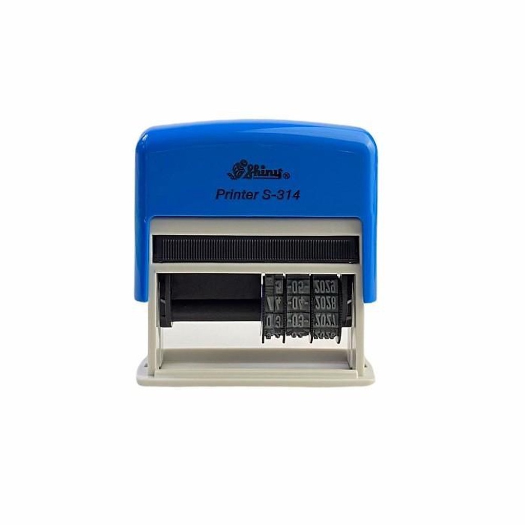 Dấu 1 dòng NSX hoặc HSD Shiny S314 kèm ngày tháng năm tự chỉnh